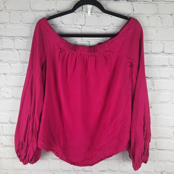 Anthropologie Floreat Mazza pink peasant Top - Picture 8 of 14